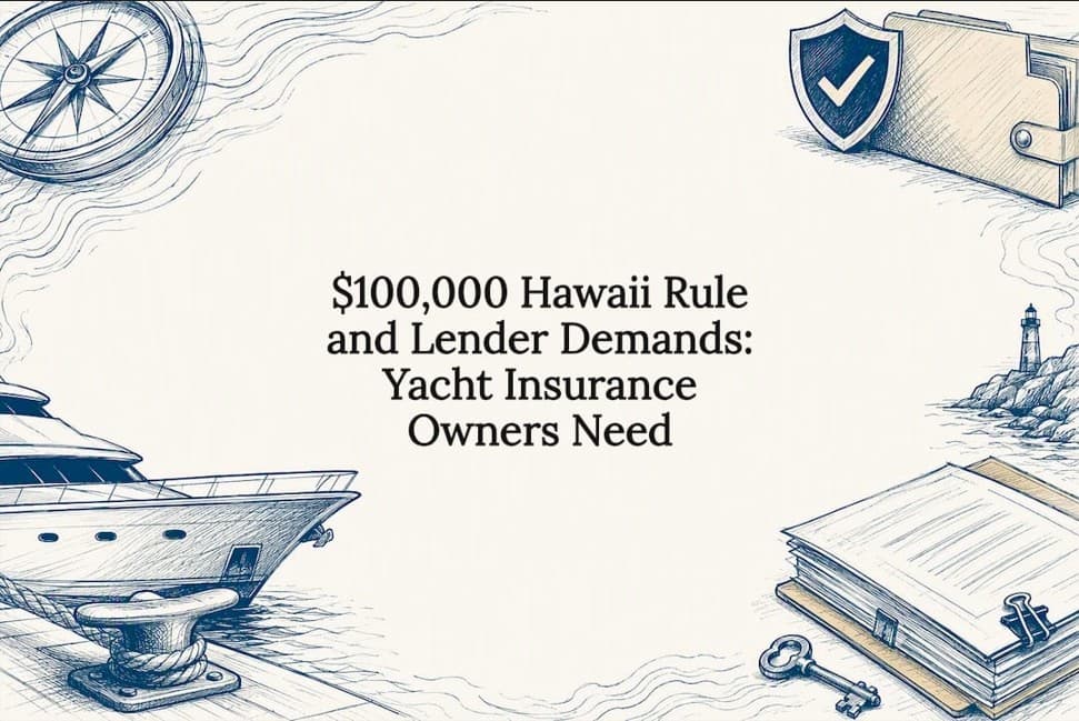 $100,000 Hawaii Rule and Lender Demands: Yacht Insurance Owners Need