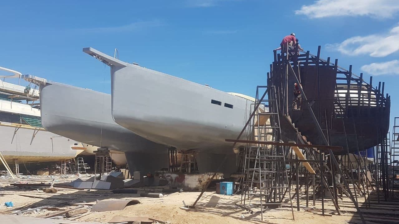Sailing Yacht for Sale – Completed Steel Hull 24 m Ready for Custom Interior view 12