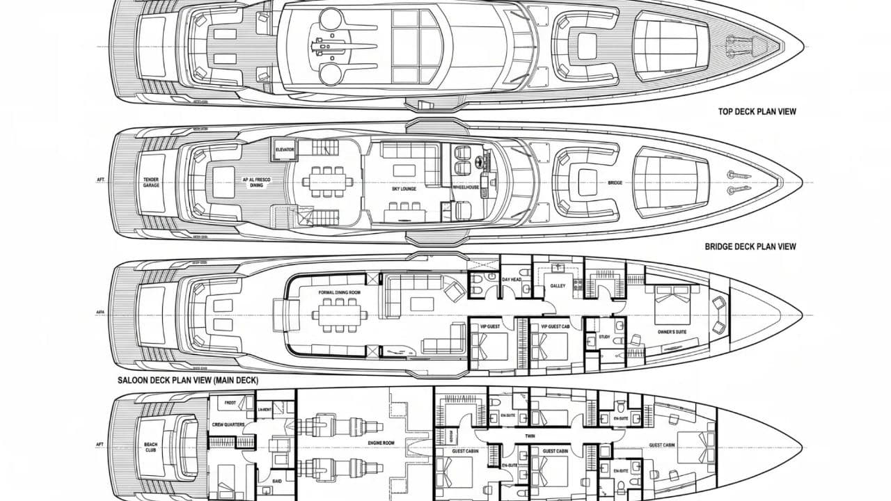 OPS-061 | 60M Custom Superyacht Project view 9