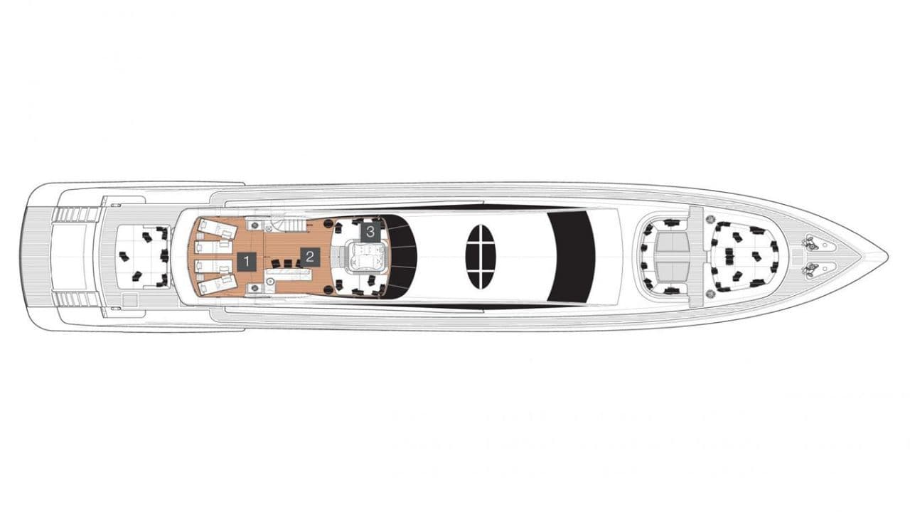 GENESIS | 43.1m ITALYACHTS Custom Motor Yacht for Sale view 24