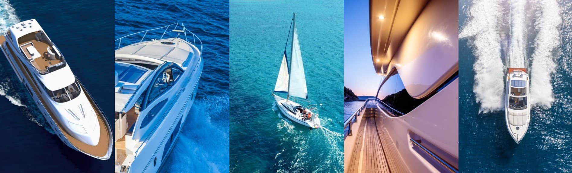 Luxury yacht on the ocean